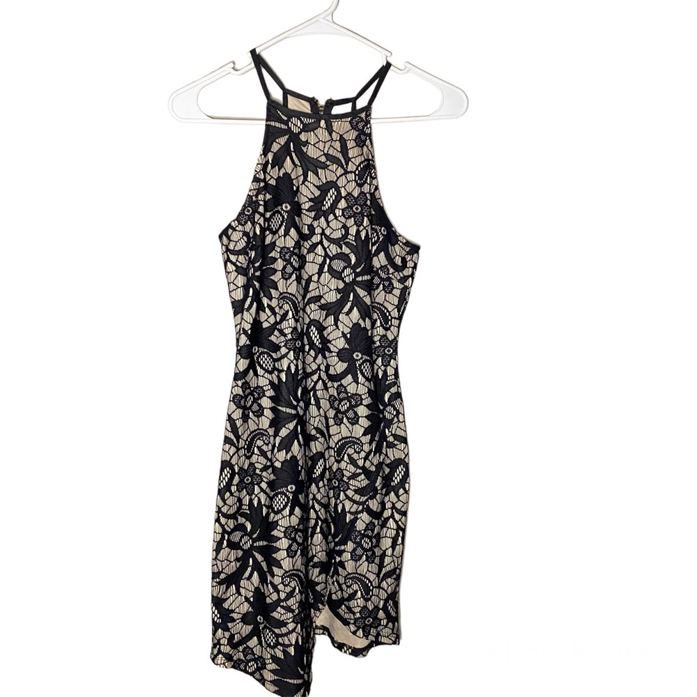 Mini casual Papaya black dress Medium size